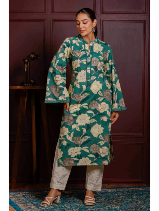 Straight Printed Cotton Kurtas
