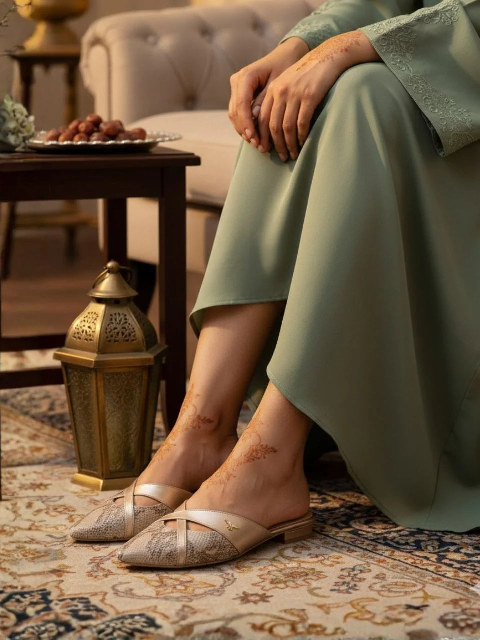 Rynna Rose Gold Flats