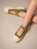 Women Jiro Green Mary Jane Sneakers